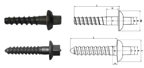 rail screw rail screw
